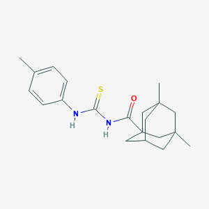 molecular formula C21H28N2OS B11701912 (3,5-dimethyladamantanyl)-N-{[(4-methylphenyl)amino]thioxomethyl}carboxamide 