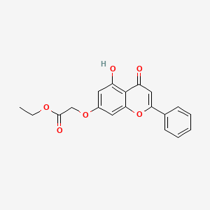 Ethyl 2-(5-hydroxy-4-oxo-2-phenylchromen-7-yl)oxyacetate