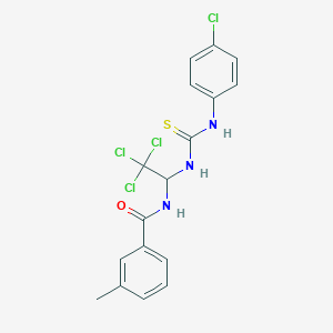 3-methyl-N-(2,2,2-trichloro-1-{[(4-chlorophenyl)carbamothioyl]amino}ethyl)benzamide