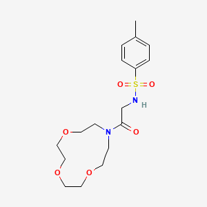 4-methyl-N-[2-oxo-2-(1,4,7-trioxa-10-azacyclododecan-10-yl)ethyl]benzenesulfonamide