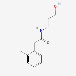N-(3-hydroxypropyl)-2-(2-methylphenyl)acetamide