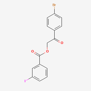 2-(4-Bromophenyl)-2-oxoethyl 3-iodobenzoate