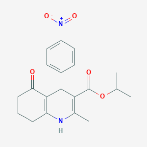 Propan-2-yl 2-methyl-4-(4-nitrophenyl)-5-oxo-1,4,5,6,7,8-hexahydroquinoline-3-carboxylate