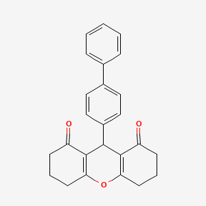 9-(biphenyl-4-yl)-3,4,5,6,7,9-hexahydro-1H-xanthene-1,8(2H)-dione