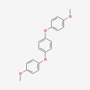 molecular formula C20H18O4 B11702073 Benzene, 1,4-bis(4-methoxyphenoxy)- CAS No. 78563-40-3