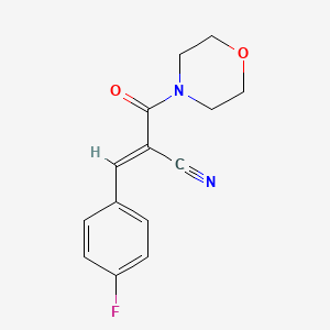 (2E)-3-(4-fluorophenyl)-2-(morpholin-4-ylcarbonyl)prop-2-enenitrile