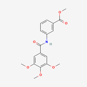 molecular formula C18H19NO6 B11702129 Methyl 3-[(3,4,5-trimethoxybenzoyl)amino]benzoate 