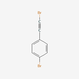 molecular formula C8H4Br2 B11702131 1-Bromo-4-(bromoethynyl)benzene 