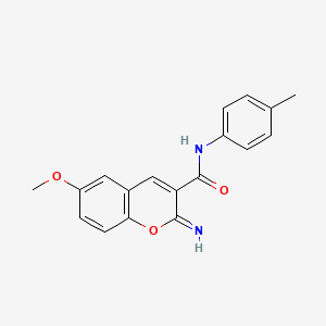 2-imino-6-methoxy-N-(4-methylphenyl)chromene-3-carboxamide