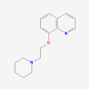 molecular formula C16H20N2O B11702190 8-[2-(Piperidin-1-yl)ethoxy]quinoline 