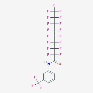 molecular formula C16H5F20NO B11702247 2,2,3,3,4,4,5,5,6,6,7,7,8,8,9,9,9-heptadecafluoro-N-[3-(trifluoromethyl)phenyl]nonanamide CAS No. 325989-96-6