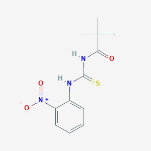 molecular formula C12H15N3O3S B11702260 1-(2-Nitrophenyl)-3-pivaloylthiourea 