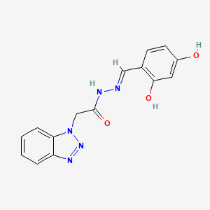 2-(1H-benzotriazol-1-yl)-N'-[(E)-(2,4-dihydroxyphenyl)methylidene]acetohydrazide