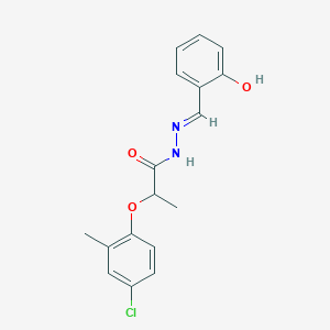 2-(4-chloro-2-methylphenoxy)-N'-[(E)-(2-hydroxyphenyl)methylidene]propanehydrazide