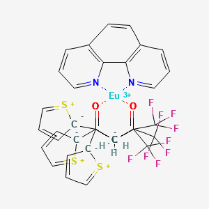 molecular formula C36H20EuF9N2O6S3 B1170230 Europium(3+);1,10-phenanthroline;4,4,4-trifluoro-1-thiophen-1-ium-2-id-2-ylbutane-1,3-dione CAS No. 1258288-04-8