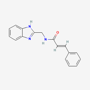 (2E)-N-(1H-benzimidazol-2-ylmethyl)-3-phenylprop-2-enamide