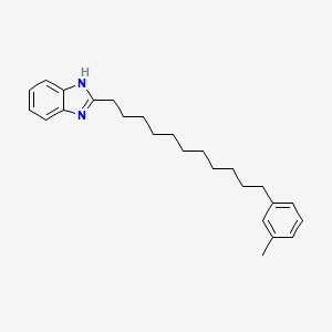 molecular formula C25H34N2 B11702336 2-[11-(3-methylphenyl)undecyl]-1H-benzimidazole 