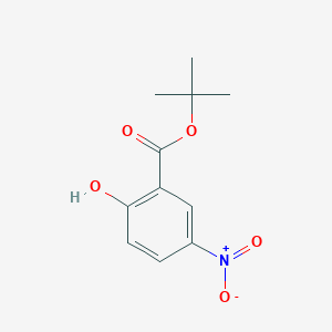molecular formula C11H13NO5 B117024 叔丁基2-羟基-5-硝基苯甲酸酯 CAS No. 155388-63-9