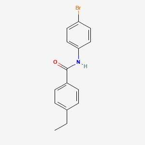 molecular formula C15H14BrNO B11702419 N-(4-bromophenyl)-4-ethylbenzamide 