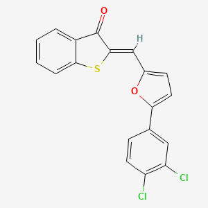 (2Z)-2-{[5-(3,4-dichlorophenyl)furan-2-yl]methylidene}-1-benzothiophen-3(2H)-one