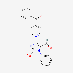 5-formyl-1-phenyl-4-[4-(phenylcarbonyl)pyridinium-1-yl]-1H-imidazol-2-olate