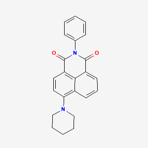 molecular formula C23H20N2O2 B11702465 2-Phenyl-6-(1-piperidinyl)-1H-benzo[de]isoquinoline-1,3(2H)-dione 