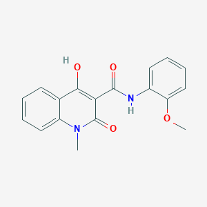 molecular formula C18H16N2O4 B11702466 4-hydroxy-N-(2-methoxyphenyl)-1-methyl-2-oxo-1,2-dihydroquinoline-3-carboxamide 