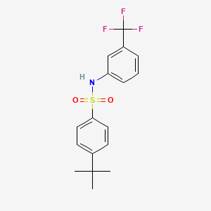 4-tert-butyl-N-[3-(trifluoromethyl)phenyl]benzenesulfonamide