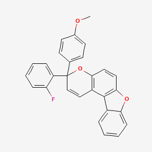 3-(2-fluorophenyl)-3-(4-methoxyphenyl)-3H-[1]benzofuro[3,2-f]chromene