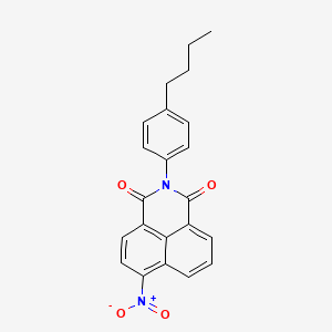 molecular formula C22H18N2O4 B11702534 2-(4-butylphenyl)-6-nitro-1H-benzo[de]isoquinoline-1,3(2H)-dione 