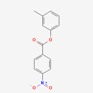 molecular formula C14H11NO4 B11702536 4-Nitrobenzoic acid, 3-methylphenyl ester CAS No. 7506-49-2