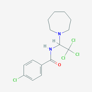 N-[1-(azepan-1-yl)-2,2,2-trichloroethyl]-4-chlorobenzamide