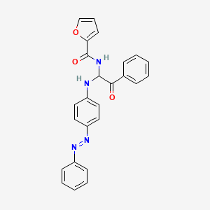 N-[2-oxo-2-phenyl-1-({4-[(E)-phenyldiazenyl]phenyl}amino)ethyl]furan-2-carboxamide