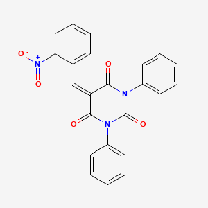 5-[(2-Nitrophenyl)methylidene]-1,3-diphenyl-1,3-diazinane-2,4,6-trione