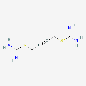 molecular formula C6H10N4S2 B11702637 But-2-yne-1,4-diyl dicarbamimidothioate 