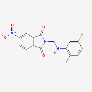 2-{[(5-bromo-2-methylphenyl)amino]methyl}-5-nitro-1H-isoindole-1,3(2H)-dione