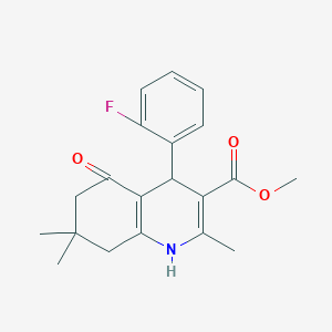 Methyl 4-(2-fluorophenyl)-2,7,7-trimethyl-5-oxo-1,4,5,6,7,8-hexahydroquinoline-3-carboxylate