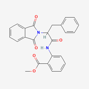 methyl 2-{[2-(1,3-dioxo-1,3-dihydro-2H-isoindol-2-yl)-3-phenylpropanoyl]amino}benzoate