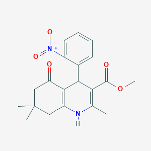 Methyl 2,7,7-trimethyl-4-(2-nitrophenyl)-5-oxo-1,4,5,6,7,8-hexahydroquinoline-3-carboxylate