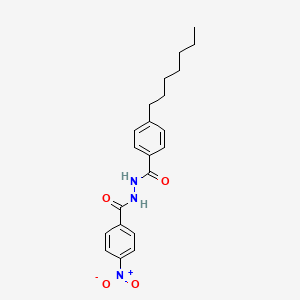 4-heptyl-N'-(4-nitrobenzoyl)benzohydrazide