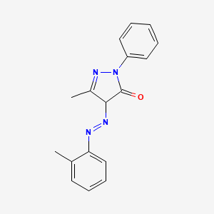 5-methyl-4-[(E)-(2-methylphenyl)diazenyl]-2-phenyl-2,4-dihydro-3H-pyrazol-3-one