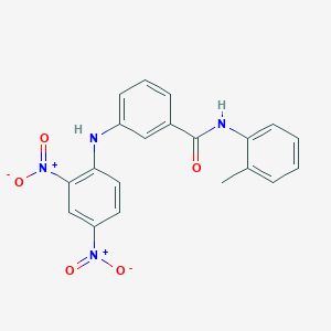 3-[(2,4-dinitrophenyl)amino]-N-(2-methylphenyl)benzamide