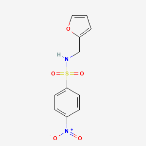 N-(furan-2-ylmethyl)-4-nitrobenzenesulfonamide