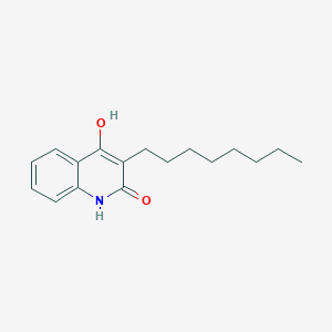 molecular formula C17H23NO2 B11702987 4-hydroxy-3-octylquinolin-2(1H)-one 