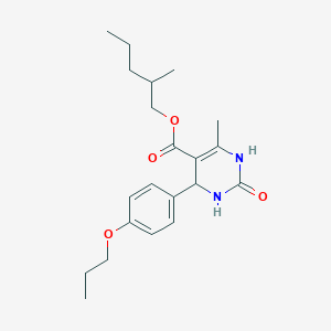 2-Methylpentyl 6-methyl-2-oxo-4-(4-propoxyphenyl)-1,2,3,4-tetrahydropyrimidine-5-carboxylate