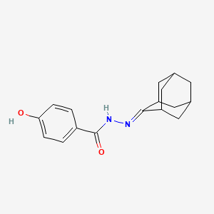 molecular formula C17H20N2O2 B11703035 N'-(Adamantan-2-ylidene)-4-hydroxybenzohydrazide 