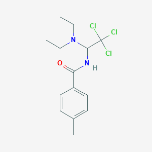 4-methyl-N-[2,2,2-trichloro-1-(diethylamino)ethyl]benzamide