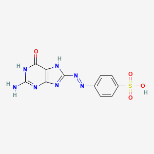 4-[(1E)-2-(2-Amino-6-oxo-6,9-dihydro-1H-purin-8-YL)diazen-1-YL]benzene-1-sulfonic acid