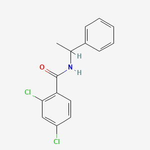 molecular formula C15H13Cl2NO B11703099 2,4-dichloro-N-(1-phenylethyl)benzamide 