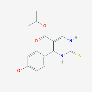 Propan-2-yl 4-(4-methoxyphenyl)-6-methyl-2-thioxo-1,2,3,4-tetrahydropyrimidine-5-carboxylate